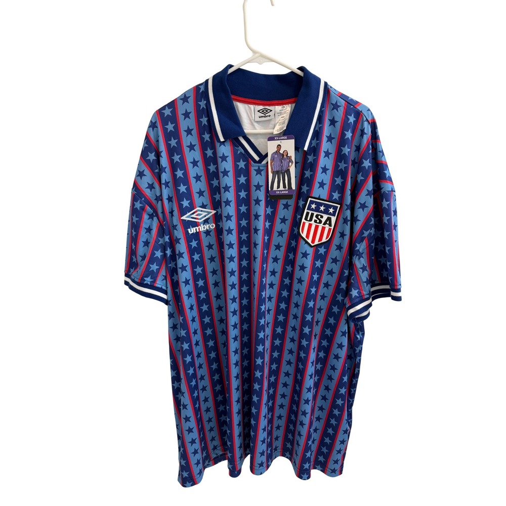 Umbro USA Soccer Jersey Stars and Stripes Blue Red White XXL UMBR020AUYSCP24